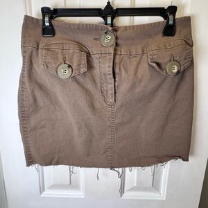 Y2K Brown mini Skirt